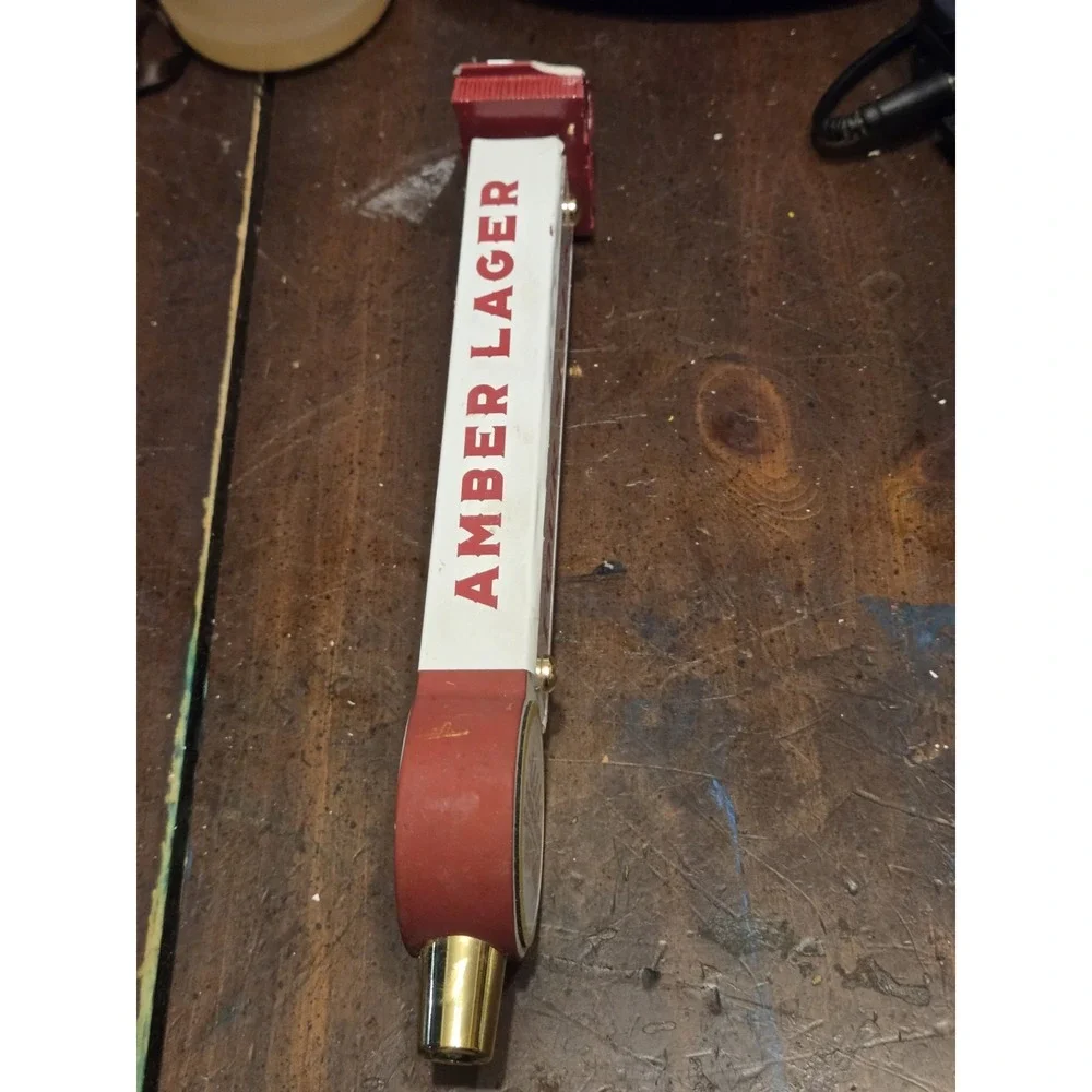 Four Sixes Grit & Glory Amber Lager Beer Tap Handle Red Barn Top Texas